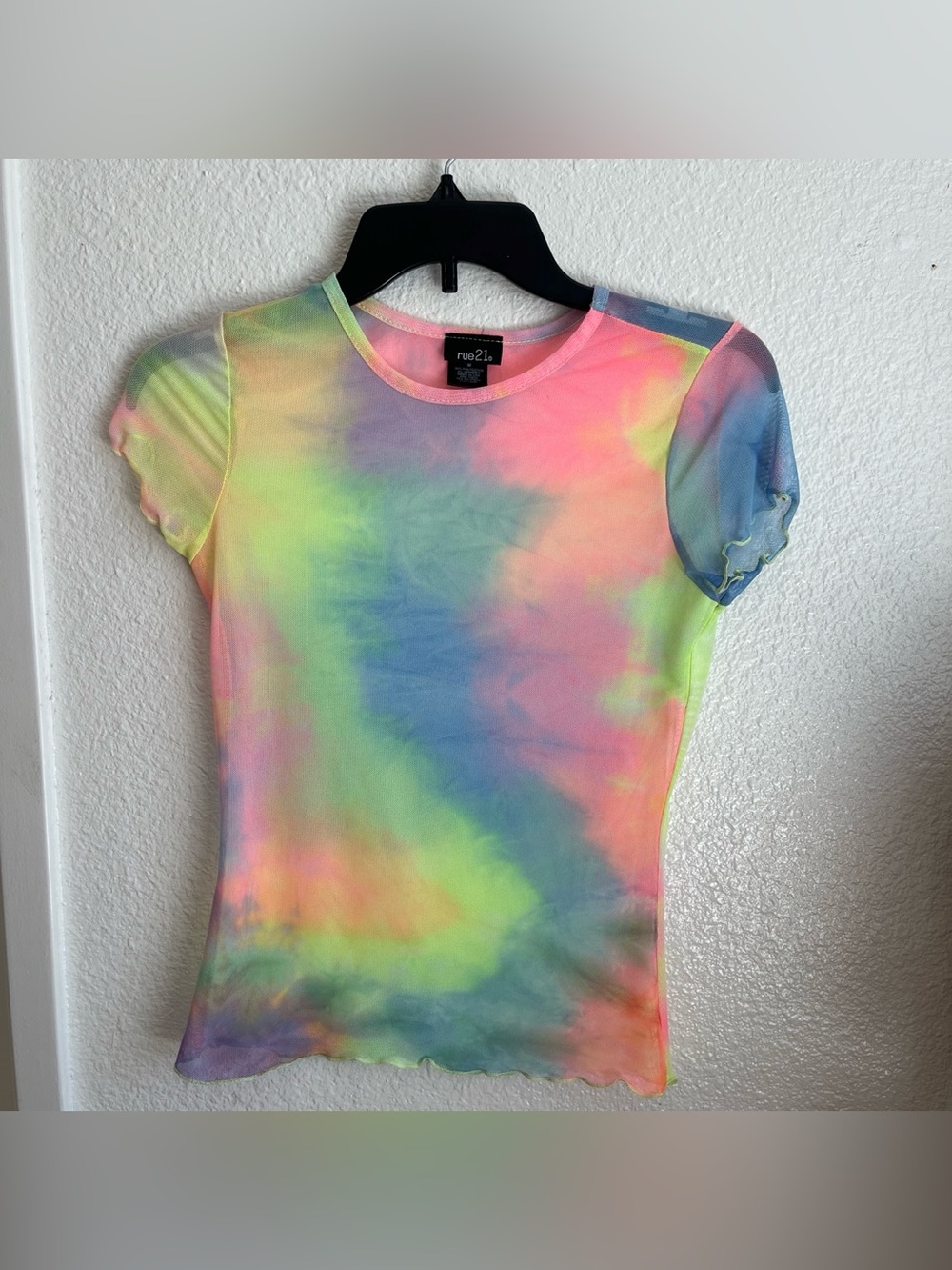 Rue21 Mesh Rainbow Shirt